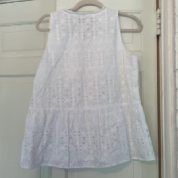 Loft, eyelet peplum top - Picture 4 of 5